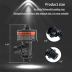 98209800 98209803 Manual Air Relief Valve with Pressure Gauge for Swimming Pool and Spa Filter High Flow Manual Relief Valve (No Pressure Gauge)
