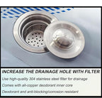Wall-Mounted Stainless Steel Urinal Trough with Drain Pipe and Sensor, 304 Steel Commercial Multi-User Urinal, 100CM/150CM, for Schools and Construction Sites (100CM)