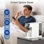Stokk E1 Reverse Osmosis Water Filter Countertop, 5 Stage RO Water Filter System with Remineralization Glass Pitcher, NSF/ANSI 58&372, Portable No Installation Water Purifier for Home Office