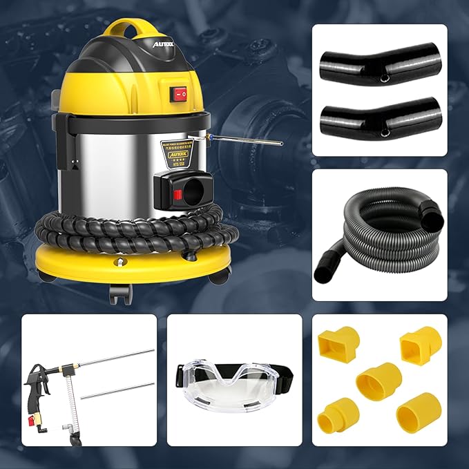 QIANS HTS558 Automotive Engine Intake Pipe Valve Clean Machine Valvetronic System Walnut Powder Sand Carbon Deposition Cleaner 110V
