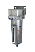 3/4" NPT Industrial Particulate Filter, Removes Water, Moisture, Debris from Compressed Air Lines, 5oz Bowl (225 PSI Max)