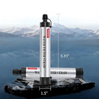 Timain 4-Stage Filtration,High Flow Rate Water Filter Straw,Water Purifier Survival for Emergency Kits,Travel,Camping, Hiking,Fishing,Hunting (1)
