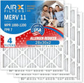 AIRX FILTERS WICKED CLEAN AIR. 28x30x2 Air Filter MERV 11 Electrostatic Pleated Air Conditioner Filter 4 Pack HVAC AC Furnace Filters