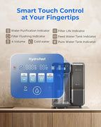 Cold Water Reverse Osmosis Water Filter Countertop, Remineralization & pH Balance UV 6 Stage RO Filtration System, Portable Water Purifier, 3:1 Pure to Drain, No Installation, C100