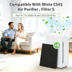 Activated Carbon Pre Filter Replacement - Compatible with Winix Air Purifier Filters Replacement C545 - Filter S 1712-0096-00 and 2522-0058-00, Absorb Odors and Freshen the Air (8-Pack)