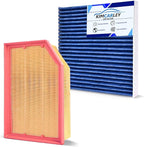 Cabin & Engine Air Filter Set Accessories for Jeep Wrangler 2018-2025 2026, Jeep Gladiator 2020-2025 2026 Activated Carbon Automotive Engine Cabin Air Filter Replacement for 68257030AA 68301863AA