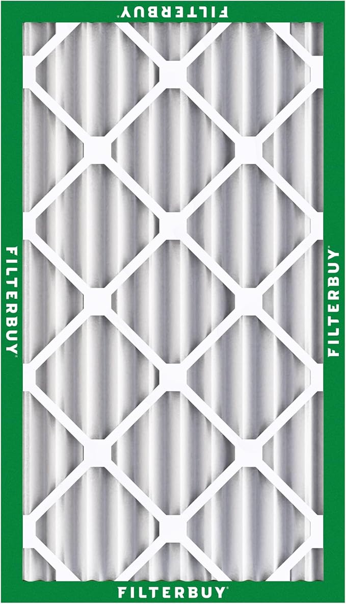 Filterbuy 20x32x4 Air Filter MERV 8 Essential Dust & Allergy Defense (5-Pack), Electrostatic Pleated HVAC AC Furnace Filters Replacement, Made in USA (Actual Size: 20.00 x 32.00 x 3.63)