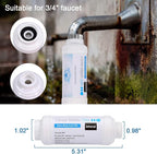 CozyCabin Pack of 2 Mist Calcium Inhibitor Filter Outdoor Misting System Filter, Prevent Nozzles Clogging for Garden Patio Mister