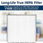 SHARP Smart Air Purifier for XL Rooms – Covers up to 2,430 sqft in one hour, Compatible w/Alexa, True HEPA Filter Air Purifier for Living Room, Dust, Smoke, Pollen - FXJ80UW