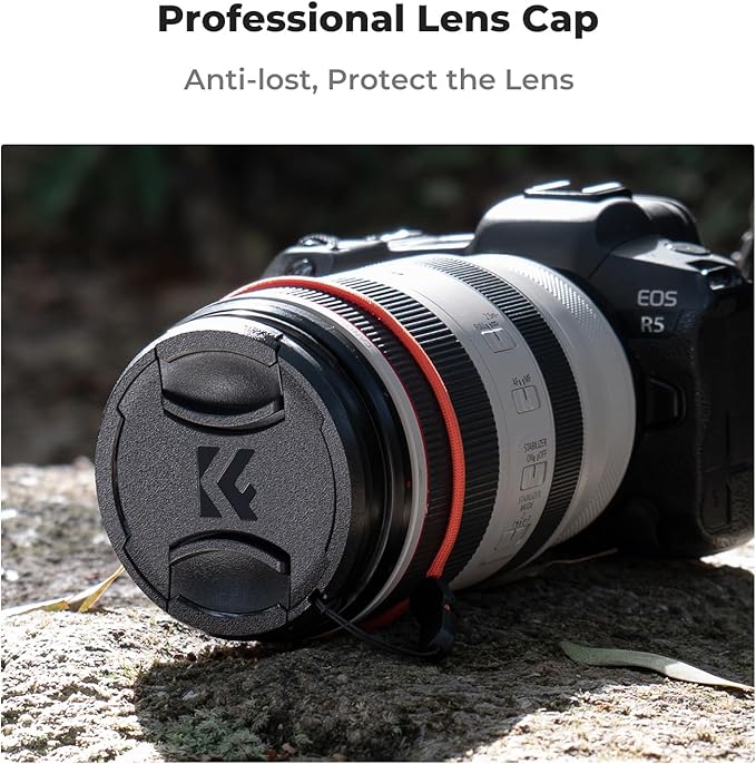 K&F CONCEPT 52mm MC UV Lens Protection Filter with Filter Cap Cleaning Cloth Optical Glass Ultra Slim 28 Multi-Layer Coatings Camera Lens UV Filter (Nano-X Series)