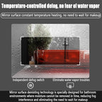 Backlit LED Illuminated Bathroom Mirror with LED Lights, Lighted Bathroom Makeup Wall Mounted Mirror with Demister Pad, Sensor Touch Switch, Horizontal/Vertical(H70*W100CM/H27.5*W39.3IN)