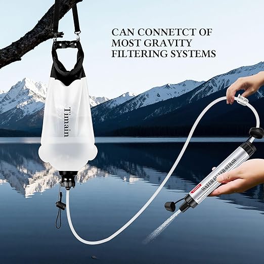 4 Pack Timain 4-Stage Filtration,High Flow Rate Water Filter Straws,Water Purifier Survival for Emergency Kits,Travel,Camping, Hiking,Fishing,Hunting (4)
