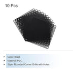 MECCANIXITY 10PCS PC Dust Filter, 140mmx140mm PVC Computer Case Cooler Dustproof Mesh Cover Fan Grills for Computer Chassis Speaker, Black