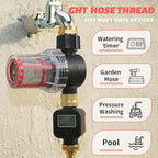 GIEX 200 Mesh Garden Hose Filter with Quick Connect, 3/4" GHT Thread Sediment Trap for Irrigation, Drip System, Misting, Greenhouse & Pressure Washer