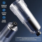 TAILONZ PNEUMATIC 1/4 Inch NPT Automatic Drain Air Filter Pressure Regulator Combo Piggyback, Air Tool Compressor Filter with Gauge AW2000-02D