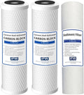 Compatible Replacement Pre-Filter Set For ROES-50, ROES-PH75, ROES-PHUV75, ROES-UV75-SS and ROES-UV75 Essence Series Reverse Osmosis Water Filter System Stage 1-3