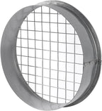 Repa Market Ø6 Inch Duct Cover – Galvanized Steel Round Duct Cap with Mesh Screen – HVAC Exhaust or Intake Vent – Exterior Pipe Air Outlet – Spiral Ventilation Ducting Metal End Plug