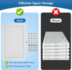 16x20x1 MERV 11 Air Filter, Quality AC/HVAC Furnace Filter，1 Reusable ABS Frame + 4 Pack Replaceable Filter Media，Breathe Fresher and Cost-effective