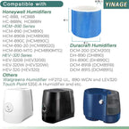 HC888 Humidifier Wicking Filter C Replacement for Honeywell HCM-890 HEV-320, Walgreens HC-888 HC-888N HCM-890 HEV-320 Series & Duracraft D88 DCM-200 DH-890 Cool Mist,4Pack Blue
