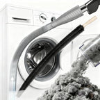 Dryer Vent Cleaner Kit - Universal Vacuum Hose Attachment & Lint Brush, Effectively Clean Clogged Dryer Ducts, Fit Most Vacuums for Dryer, Refrigerator Coils & Behind Appliances (Gray)