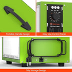 Abestorm Tabletop Dust Collector for Woodworking, Portable Intake Air Filtration Systems, Movable Air Filter with Timer Function, Ideal for Garage Works Shop and Room Renovations