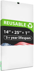 Reair 14x25x1 Air filter, Washable and Reusable Air Filter 14x25x1 for AC HVAC Furnace, MERV 8 Air Filters Machine Washable & Dryer Friendly, AC Furnace Air Filter