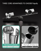 Fapully Kitchen Faucet with Pull Down Sprayer,Commercial Single Handle Kitchen Sink Faucet with LED Light Chrome