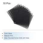 MECCANIXITY 10PCS PC Dust Filter, 90mmx90mm PVC Computer Case Cooler Dustproof Mesh Cover Fan Grills for Computer Chassis Speaker, Black