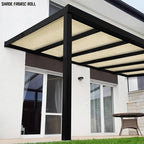 TANG Sun Shade Fabric Roll 8'x91' Shade Cloth for Garden Beige HDPE Mesh Shading Pergola Cover Replacement Canopy, 95% Blockage Sunshades for Outdoor Patio Backyard Plant