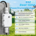 16A Outdoor Waterproof Control Pool Filters Garden Pumps - Voice Activated & Real-Time Monitoring