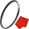 39mm X2 UV Filter for Camera Lenses - UV Protection Photography Filter with Lens Cloth - MRC8, Nanotec Coatings, Ultra-Slim, Traction Frame, Weather-Sealed by Breakthrough Photography