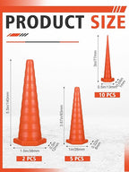 Hydraulic Oil Service Plugs Large Medium Small Sizes Multi Pack Rubber Drip Proof Hose Plugs Industrial Hydraulic Kit for Irrigation, 3 Sizes(17 Pcs,Orange)