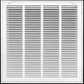 HVAC Premium 20" X 24" Steel Return Air Filter Grille for 1" Filter - Fixed Hinged - HVAC Duct Cover - Flat Stamped Face - White [Outer Dimensions: 22 5/8"w X 26 5/8"h]