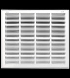 HVAC Premium 24 x 22 Duct Opening Steel Return Air Filter Grille, for 1-inch Filter, Removable Door, Flat Stamped HVAC Vent Cover Grille, Outer Dimensions 26.5 x 24.5
