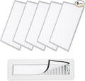 YOKIVE 6 Pcs Magnetic Floor Vent Covers, Floor Register Cover PVC Mesh Air Vent Screen Filters, Great for Home Floor, Wall, Ceiling, Catch Debris Hair Dust (White, 12-Inch x 8-Inch)
