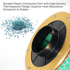 3.15" High Flow Air Intake Mushroom Filter Washable Sponge Honeycomb Mesh Air Filter (Green)