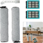 5PCS Vacuum Attachments For Bissell For CrossWave 3831 HF2 3845 3847 3848 No. B0555, 1637755, 1632973, Roller Brush, Washable Filter, Floor Scrubber Brush, Wet Dry Vacuum Accessories