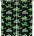 Kids Agriculture Machine Window Curtains, Farm Equipment Tractors Transport Combines Rod Pocket Decorative Windows Curtain for Boys Children Teens Room Decor 55x63in (30% Blackout)