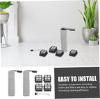 Cabilock 1set Replacement Brush and Filter for Floor Scrubber Includes Slim Rollers and Filters Compatibility for Cleaning and Odor Removal