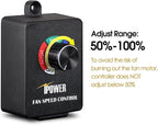 iPower 4 Inch 195 CFM Inline Fan Vent Blower, Speed Controller, Air Carbon Filter, 8 Feet 4-Layer Ducting, Temperature Humidity Monitor and Rope Hanger for Grow Tent Ventilation