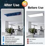 Fluorescent Light Covers - Classroom Covers for Ceiling Lights, 1 PCS 4 x 2 Feet Magnetic Light Filters, Classroom, Office Decor (Starry Sky)