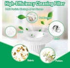 Replacement HEPA Filters Compatible with Horsepower Duck Vacuum Cleaner as Seen on TV, 4-Pack High-Efficiency Filtration, Washable Filters Compatible with Horsepower Duck Handheld Vac as Seen on TV