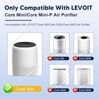 Core Mini Toxin Absorber Replacement Filter for LEVOIT Core Mini and Core Mini-P Air Purifier, 3-in-1 H13 Grade True HEPA and Activated Carbon, Core Mini-RF-TX, 4 Filter & 10 Fragrance Sponge, Green