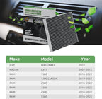 CF11671 Cabin Air Filter With Activated Carbon Compatible with RAM 1500 2500 3500 2016-2024, RAM 4500 5500 2016-2023, MAZDA CX-7 2007-2012