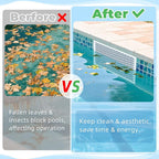 Pool Skimmer Guard Kit Pool Skimmer Screen Net Skimmer Catcher Leaf Shield Net for Inground or Above Ground Pools Debris Easy Assembly Prevent Blockage Anti-Rust & Anti-Corrosion