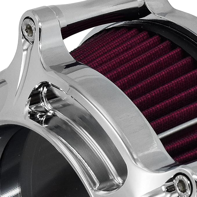 HDBUBALUS Motorcycle Air Filter Cleaner Intake Filter System Kit (A-For Sportster XL models 04-22)