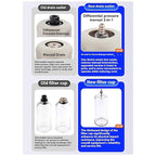 Compressed Air Pressure Filter Regulator Airtac BFR2000-C 1/4'' NPT 0-140 PSI Combo Piggybac Adjustable,Bracket,Gauge Semi-Auto Drain