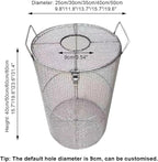 Stainless Steel Pump Filter Cover Water Pump Protective Cover Sump Pump Anti-Clogging Outdoor 1mm Mesh Pump Cover Barrier Durable And Strong For Septic Tanks Farm Irri(Size:25x60cm/9.8"x23.6",Color:A)