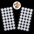 Zonon 64 Pieces Synthetic Filter Paper Stickers 20 mm 0.3 ?m Synthetic Filter Disc Tape Mushroom Applied Under Wide Mouth Mason Jar for Mushroom Cultivation