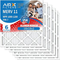 AIRX FILTERS WICKED CLEAN AIR. 18x18x2 Air Filter MERV 11 Electrostatic Pleated Air Conditioner Filter 6 Pack HVAC AC Furnace Filters